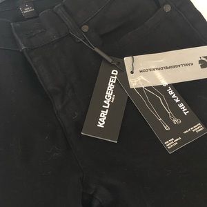 Brand new Karl Lagerfeld black skinny jeans